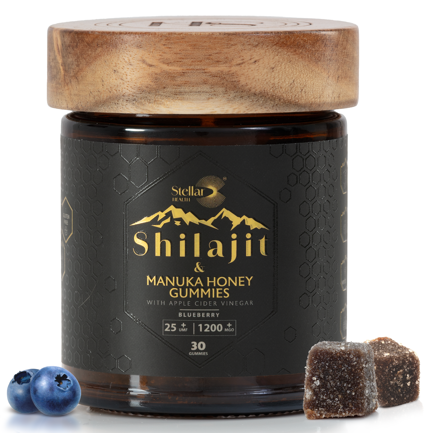 Shilajit and Manuka Honey Gummy With Apple Cider Vinegar - Blueberry