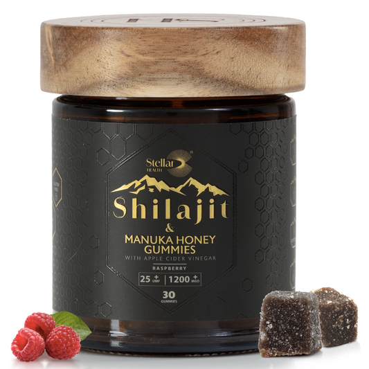 Shilajit and Manuka Honey Gummy With Apple Cider Vinegar - Raspberry