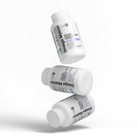 Omega Matrix+ fish oil label - EPA 180mg DHA 120mg per softgel, triglyceride form