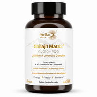 Shilajit Matrix+ supplement product image - Stellar Health Labs