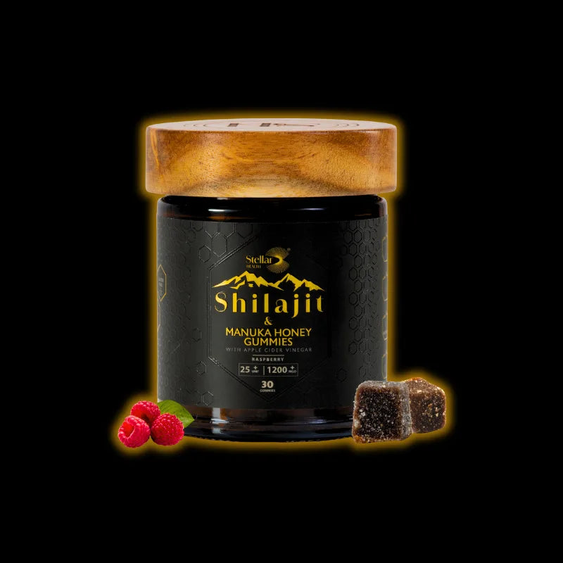Shilajit and Manuka Honey Gummy With Apple Cider Vinegar - Raspberry