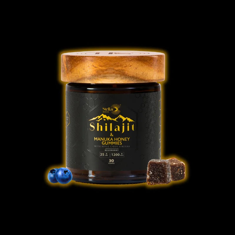 Shilajit and Manuka Honey Gummy With Apple Cider Vinegar - Blueberry