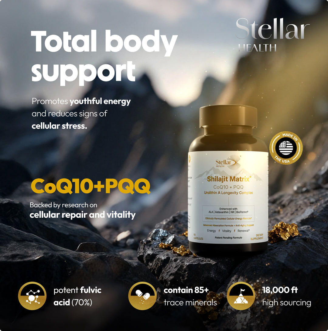 Shilajit Matrix+ Extract | Fulvic Acid + CoQ10 | Stellar Health Labs Shilajit Matrix+ Extract | Fulvic Acid + CoQ10 | Stellar Health Labs